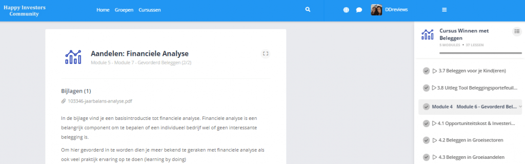 financiele analyse