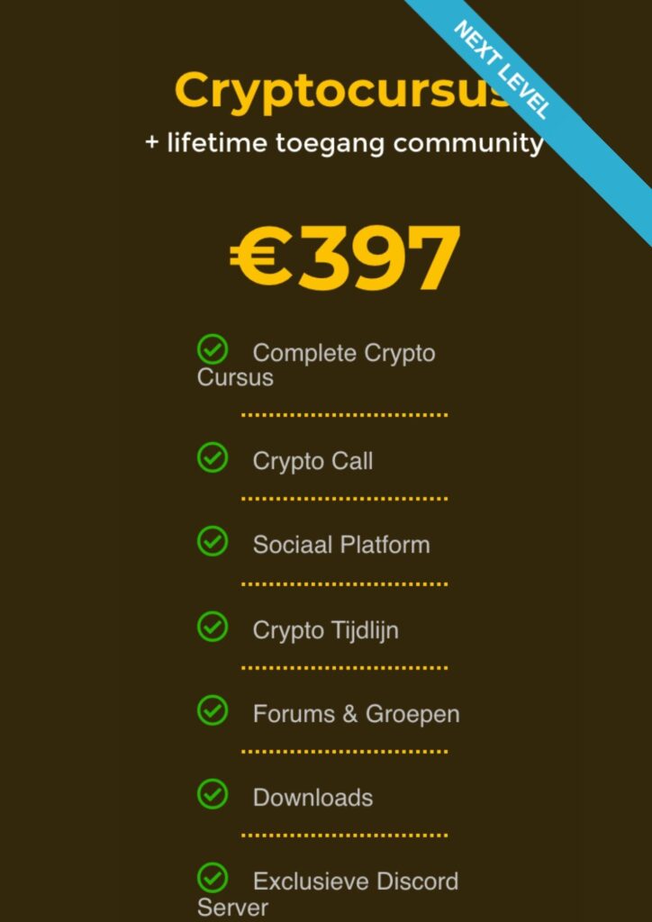 Crypto Cursus Next level