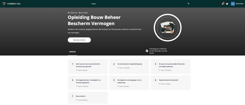 Cursus overzicht 